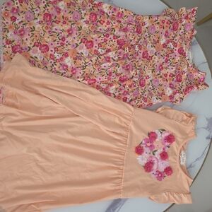 btween Floral and Peach Kids Casual Dresses